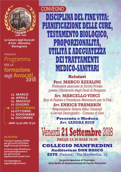 Locandina Convegno Caemm Settembre